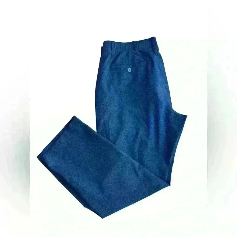 Under Armour Golf Pants Mens 40X30 Blue Loose Fit Lightweight - Picture 2 of 5